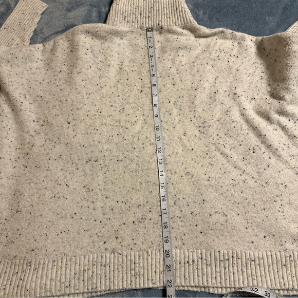 Loft Boat Neck Sweater White Flecks  Cream With Colorful Flecks - Picture 11 of 12